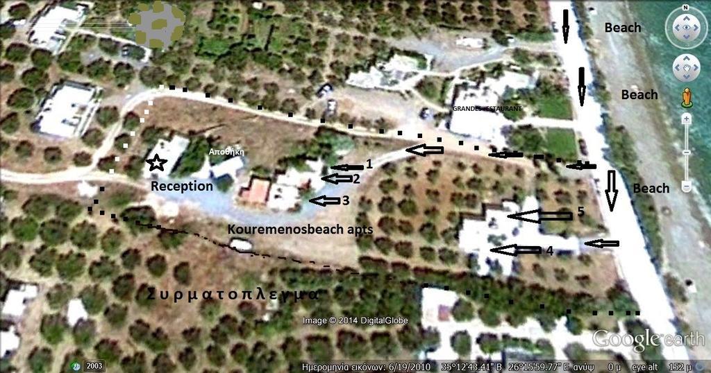 פלקסטרון Kouremenos Beach Apartments מראה חיצוני תמונה